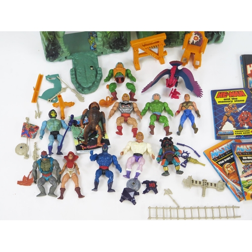 1371 - Mattel He Man Masters of The Universe Collection including Castle Greyskull, figures, accessories, b... 