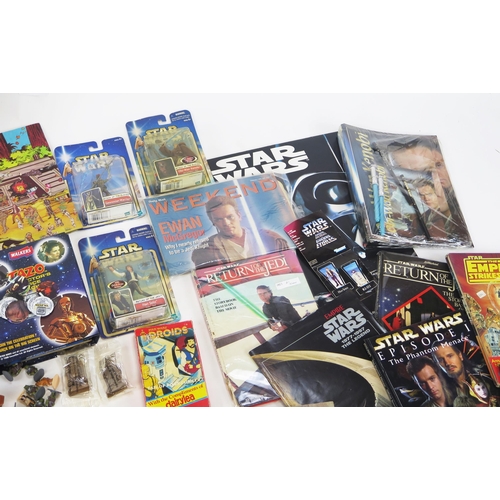 1372 - Vintage Star Wars Collectables Collection including figures (some LFL), books, annuals, empty box fo... 