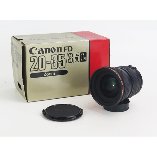 1428 - Canon Zoom Lens FD 20-35mm f/3.5 L, serial 13776, boxed