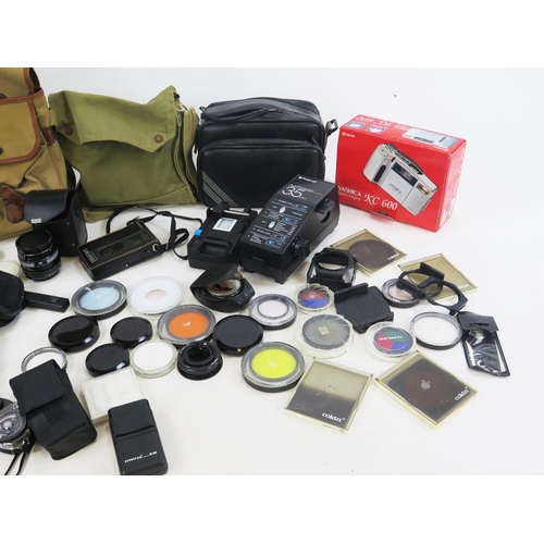 1443 - Camera, Lens and Accessory Group including Sigma 28-200mm lens, Minolta, Cokin filters, Yoshica KC 6... 