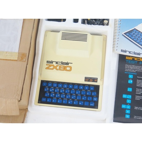 1450 - Sinclair ZX80 Computer with manual, cables, and complete box