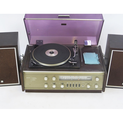 1484 - Sanyo OTTO Record Player and Stereo Radio Hifi System with SX-X speakers