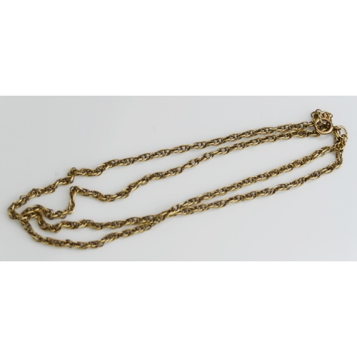 156 - A 9K Gold Chain, 49.5cm, stamped 9K, 5g