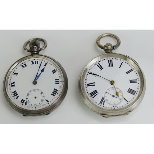 199 - Two Silver Cased Pocket Watches. Both A/F