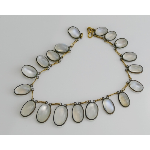 259 - An Antique Moonstone Bracelet, 18cm