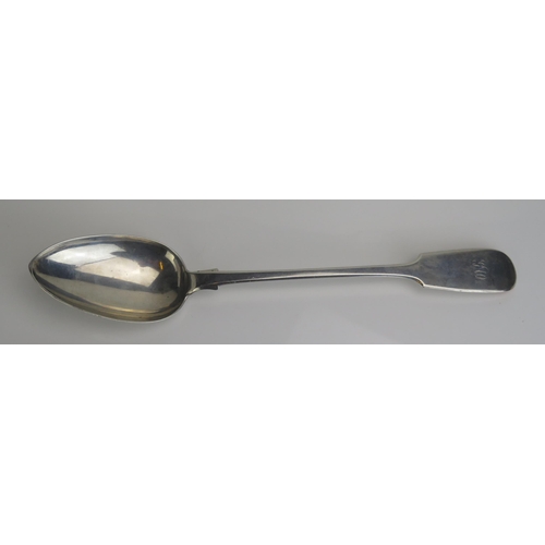 557 - A Victorian provincial silver Fiddle pattern serving spoon, maker Robert Williams & Sons, Exeter, 18... 