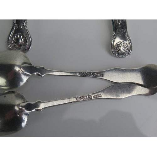 611 - A George III Scottish silver pair of sugar tongs, maker David McDonald, Edinburgh, 1817, together wi... 