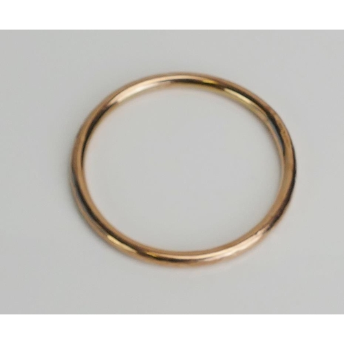 70 - An Antique 9ct Gold Bangle, c. 73mm inner diam., Chester 1924, 12.4g