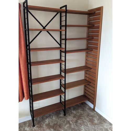 832 - A Ladderax Double Shelf Unit with 14 shelves