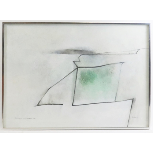 1508 - Alexander MacKenzie (British, 1923 - 2002), St Ives and Newlyn Art Society member. Abstract mixed me... 