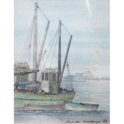 1510 - Alexander MacKenzie (British, 1923 - 2002), St Ives and Newlyn Art Society member. A mixed media on ... 