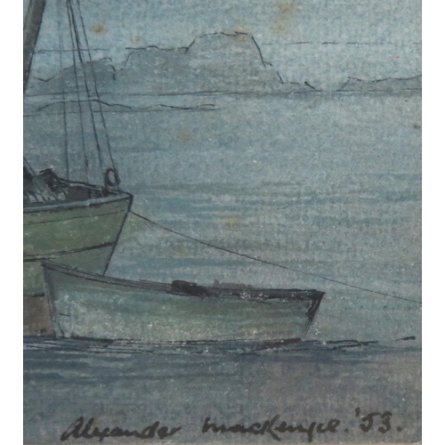 1510 - Alexander MacKenzie (British, 1923 - 2002), St Ives and Newlyn Art Society member. A mixed media on ... 