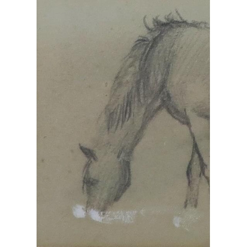 1527 - Attrib. George Vicat Cole RA, (1833 –1893) English painter, 'Horse in a Stream' - 'from a sketchbook... 