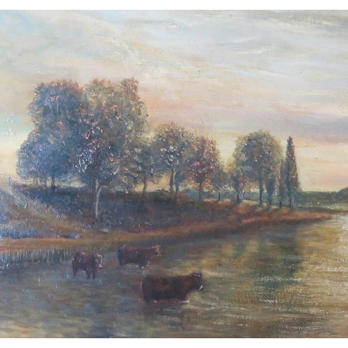 1543 - Attrib. John M Macintosh RBA (1847 - 1913), 'On the Arun, eventide', oil on canvas, signed lower lef... 