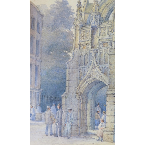 1545 - George de Paris (1829 - 1911) 'Chichester Cross' 1892, watercolour, signed, gallery label verso, 55x... 