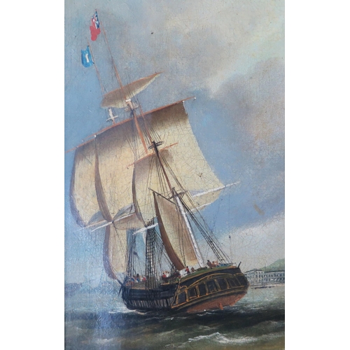 1548C - William Anderson, 19th century Maritime painting, signed and dated 1837?, oil on canvas/board?  49 x... 