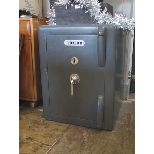 873 - A Chubb Safe with Key, approx. 64x53x49 excluding handle and hinges