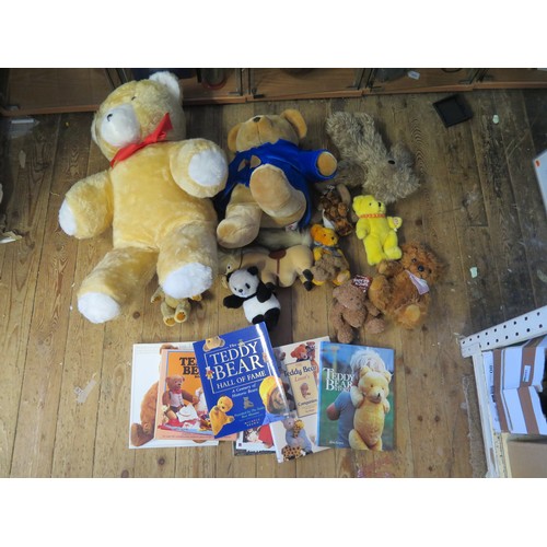 1364 - Collection of Teddy Bears and Other Plush Toys including large Wintoy bear, etc.