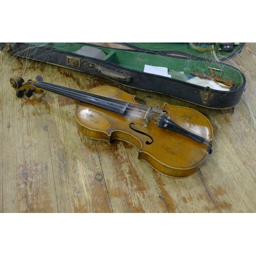 1731A - Duke of London Full Size Violin with flamed maple back and sides, 23.5