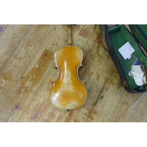 1731A - Duke of London Full Size Violin with flamed maple back and sides, 23.5