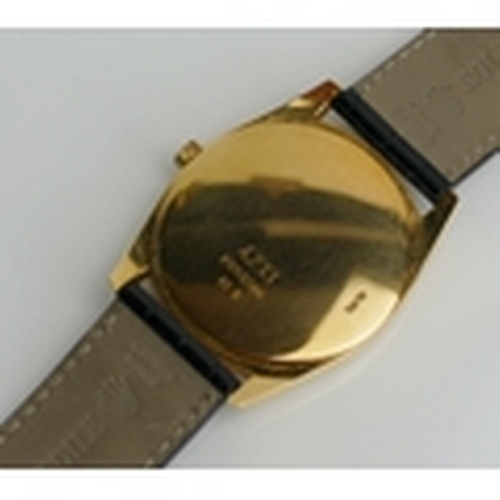 1 - A Rolex Cellini 18K Gold Dress Watch, ref. 4233/B, no. K659246, the 34mm case with black dial and Ar... 