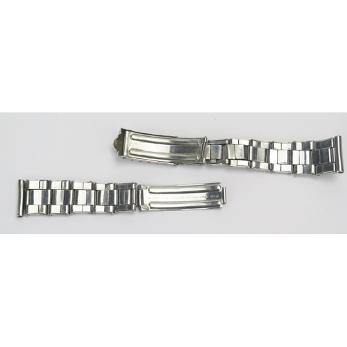 101 - A Gent's ROLEX 1950's/60's WAB Stainless Steel Bracelet, 17.2mm wide