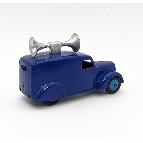 1132 - Dinky 34c Loudspeaker Van in dark blue with light blue hubs - mint or very near to