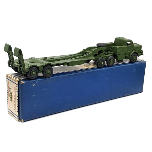 1139 - Dinky 660 Mighty Antar Tank Transporter in Military Green - excellent in box