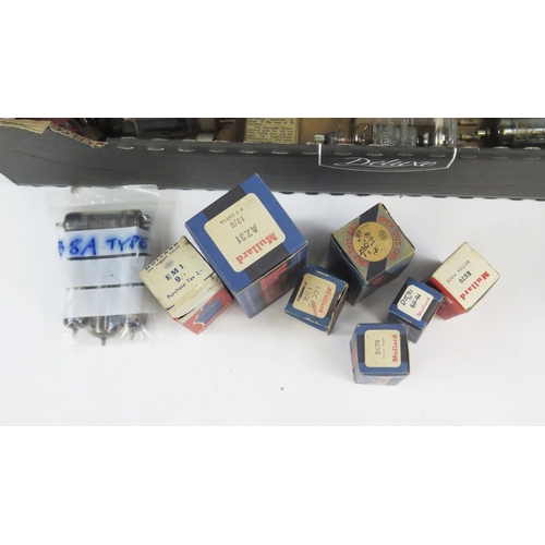 1181 - Mullard Valve Group including model numbers: QY3-125, FC2A, FW4-500, QQV06-40A, GZ33, EL34, PL36, et... 