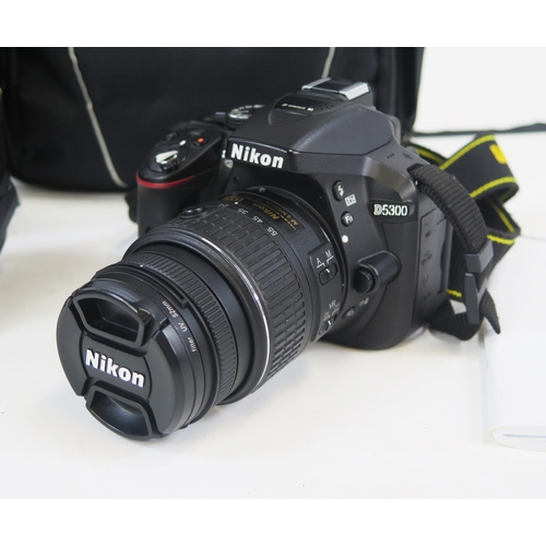 1191 - Nikon D5300 DSLR Camera with AF-S DX 18-50mm f/1.3-5.6G VR II and AF-S 18-70mm f/3.5-4.5G ED (cased)... 