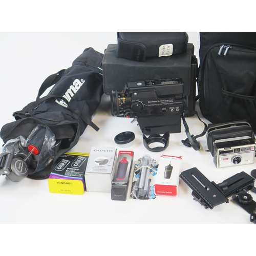 1194 - Camera Collection &  Accessories including Sankyo Super Civie 1100,  Pax M4, Kodak Instamatic 104, h... 