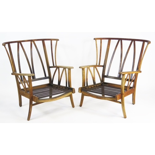 1649 - A Pair of Ercol? Czech? Mid-Twentieth Century Chairs