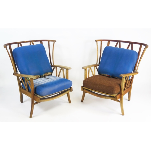 1649 - A Pair of Ercol? Czech? Mid-Twentieth Century Chairs