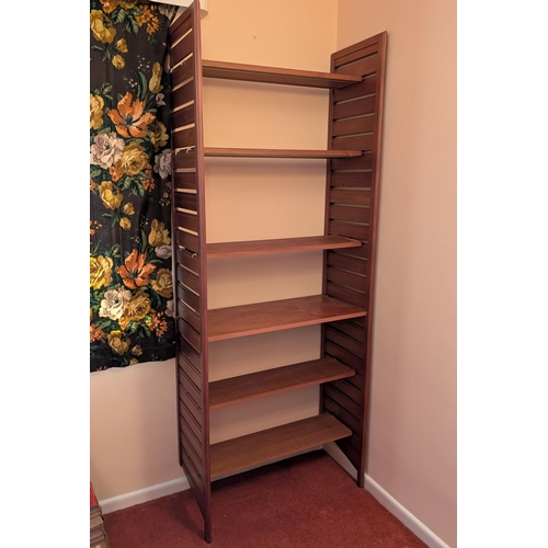 1658 - A Ladderax Wooden Sectional Bookcase, 79(w)x200(h)x38(d) cm with 5x20cm deep shelves and one 36cm