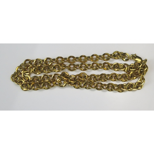 325 - A 9ct Gold Fancy Link Chain, 51cm, stamped 9K 375, 14.63g