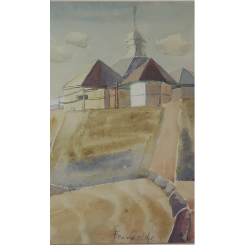 749 - Enid Margaret Fearnside (Irish 1896 - 1985), three watercolours including two of 'Sharp's Timber Yar... 