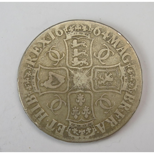 881 - A Charles II 1664 Crown