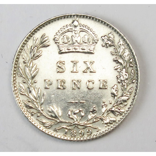 892 - A Victorian 1899 Sixpence