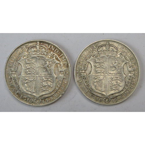 939 - 1914 and 1915 Half Crowns