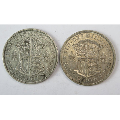 971 - 1935 and 1936 Half Crowns