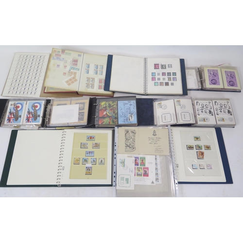 973 - A Collection of Stamps including GB, Isle of Man, Jersey, etc.