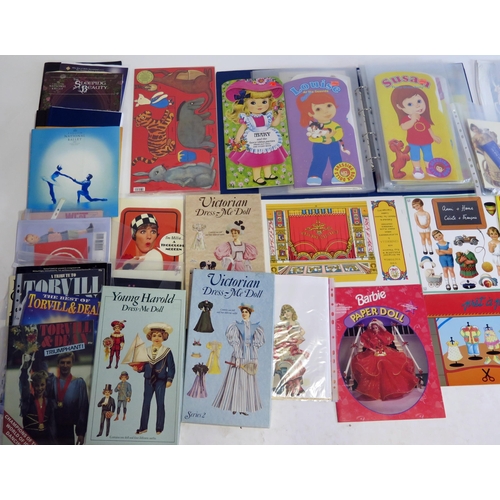 1200G - A collection of assorted paper doll books, activity books, sticker books, together with assorted the... 