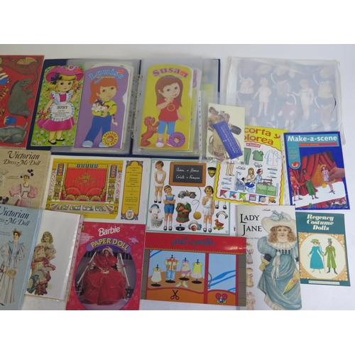 1200G - A collection of assorted paper doll books, activity books, sticker books, together with assorted the... 