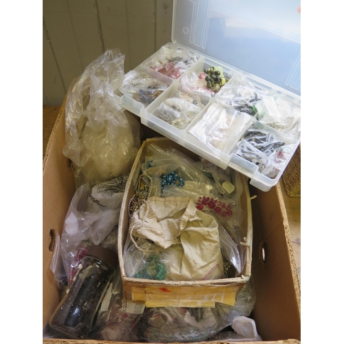 340 - A Large Box of Assorted Beads