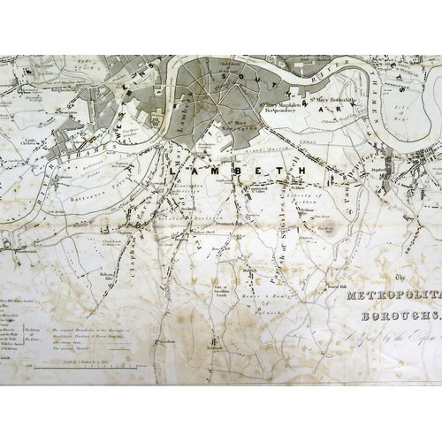 1517B - A monochrome map of London showing 