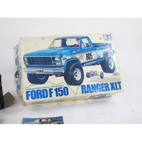 1273 - Tamiya Ford F150 Ranger XLT 1:10 Scale Radio Control Pick-Up Truck - boxed with Asahi acoms AP-227 M... 