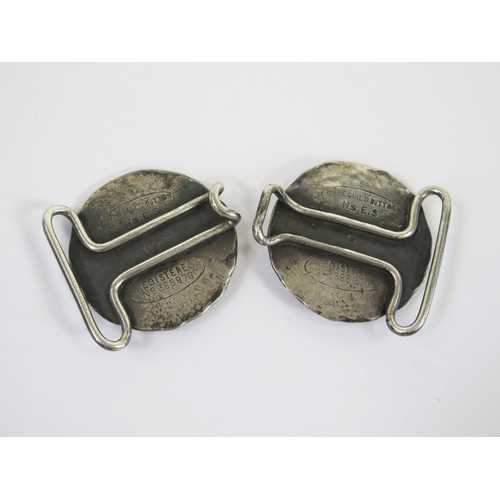 102 - A Norman & Ernest Spittle 'The Guild Button' Buckle, c. 76mm wide
