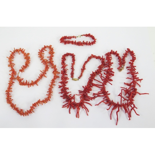 106 - A Selection of Stick Coral Jewellery, 156.6g