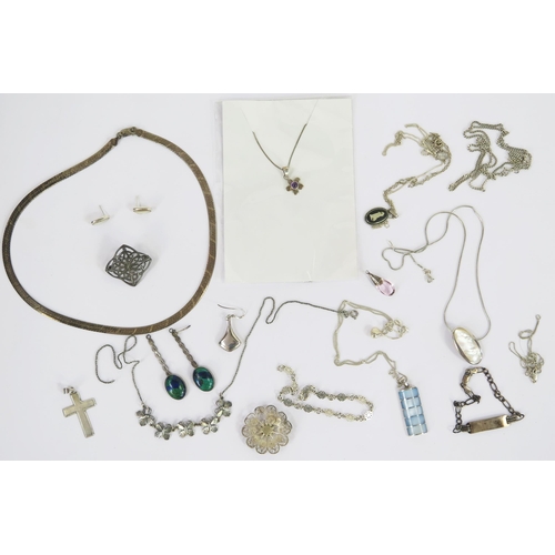 113 - A Bag of Silver Jewellery, 114.72g gross