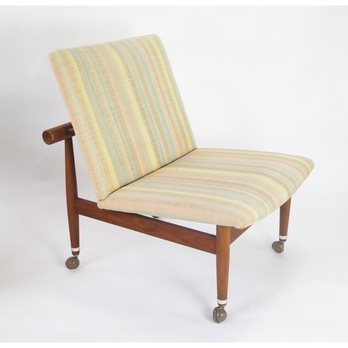 1319 - A pair of mid-century Danish design 'Japan' chairs by Finn Juhl for France & Daverkosen, predecessor... 